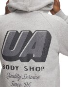 Under Armour Худи Rival с памук с фигурален принт Светлосив меланж