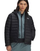 Under Armour Капитонирано зимно яке с качулка - Бял/Черен