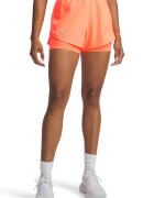 Under Armour Къс панталон за бягане Fly By с дизайн 2 в 1 Оранжев