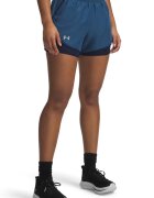 Under Armour Къс панталон за бягане Fly By с дизайн 2 в 1 Тъмносин