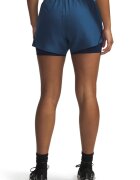 Under Armour Къс панталон за бягане Fly By с дизайн 2 в 1 Тъмносин