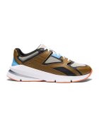 Under Armour Кожени спортни обувки Forge 96 с мрежести панели - Кафяв/Корал/Светло бежово