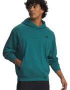 Under Armour Олекотено худи Rival - Тъмнозелен