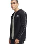 Under Armour Поларено фитнес худи Icon - Бял/Черен