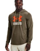 Under Armour Пухено худи Rival - Оранжев/Каки