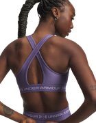 Under Armour Спортен сутиен Crossback с лого Лилав