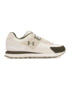 Under Armour Спортни обувки Essential Runner с велур - Каки/Крем