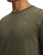 Under Armour Свободна блуза с овално деколте Зелени аспержи