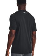 Under Armour Свободна тениска Lockup Черен/Светло сив