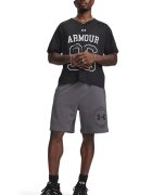 Under Armour Свободни шорти с памук Rival с лого Антрацитно сиво