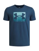 Under Armour Тениска Boxed Sports с памук с лого Тъмносин/Тюркоаз/Небесносин