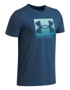 Under Armour Тениска Boxed Sports с памук с лого Тъмносин/Тюркоаз/Небесносин