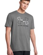 Under Armour Тениска Foundation с лого Бял/Черен/Антрацитно сиво