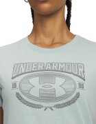 Under Armour Тениска Varsity с лого Бледозелен