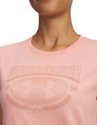 Under Armour Тениска Varsity с лого Фуксия