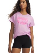 Under Armour Тениска Varsity с лого Розова сьомга