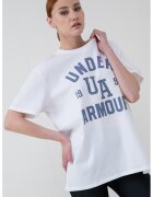 Under Armour Тренировъчна тениска Collegiate - Бял/Прашно синьо