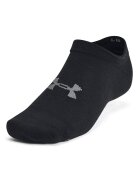 Under Armour Тренировъчни чорапи до глезена Essential - 6 чифта Черен/Сив