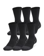 Under Armour Унисекс фитнес чорапи Performance 6 чифта Черен/Tъмносив