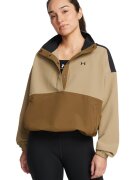 Under Armour Водоустойчив спортен суитшърт - Кафяв/Светло бежово