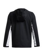 Under Armour Яке с цип и качулка Черен/Бял