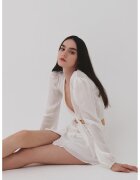 UNDERFLIRTY Копринена пола Carina с цепки - Бял