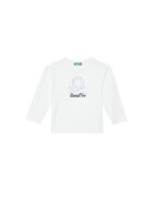 United Colors of Benetton Блуза с принт бял