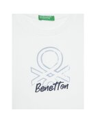 United Colors of Benetton Блуза с принт бял