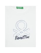United Colors of Benetton Блуза с принт бял