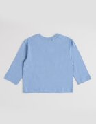 United Colors of Benetton Блуза с принт на гърба Прашно синьо