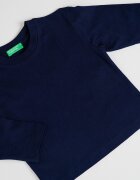 United Colors of Benetton Блуза с принт на гърба Тъмносин