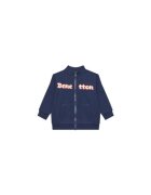 United Colors of Benetton Блуза за момчета 3J70G503M памук тъмносиня Тъмносин