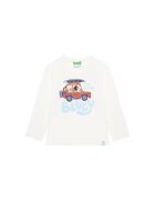 United Colors of Benetton Детска блуза бяла с принт