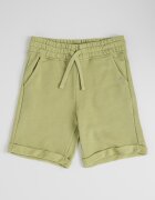 United Colors of Benetton Къс памучен панталон с регулируема талия Sage Green