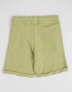 United Colors of Benetton Къс памучен панталон с регулируема талия Sage Green