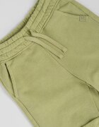 United Colors of Benetton Къс памучен панталон с регулируема талия Sage Green