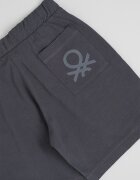United Colors of Benetton Къс панталон с връзка и джоб Избеляло черно