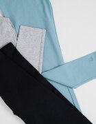 United Colors of Benetton Клин с изчистен дизайн - 3 чифта Зелен/Черен/Светлосив меланж