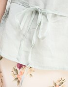 United Colors of Benetton Ленена блуза с колан Бледо синьо