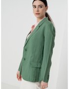 United Colors of Benetton Ленено сако с раздвоен ревер