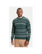 United Colors of Benetton Мъжки пуловер 1137K107V - Вълна/Найлон - Зелен - Зелен