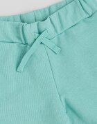 United Colors of Benetton Памучен къс панталон с връзка Персийско зелено