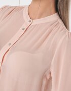 United Colors of Benetton Риза с ажур и дълги ръкави Светло бежово