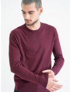 United Colors of Benetton Слим пуловер с фина плетка - Тъмновиолетов