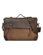Urban Bag Кожена чанта London тип Messenger - Кафяв/Карамел