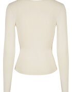 Urban Classics Блуза с кръстосан детайл Крем