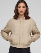 Urban Classics Бомбър яке с джобове встрани Бежов
