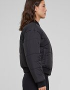 Urban Classics Бомбър яке с джобове встрани Черен