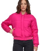 Urban Classics Бомбър яке с джобове встрани Фуксия