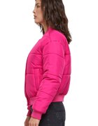 Urban Classics Бомбър яке с джобове встрани Фуксия